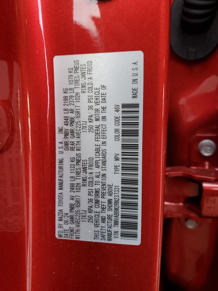 2024 Mazda Cx-50 Preferred VIN: 7MMVABBM2RN237331 Lot: 54948525