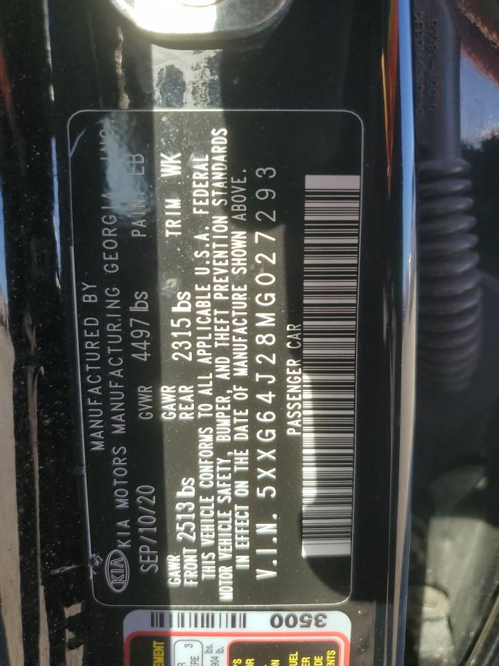 2021 Kia K5 Gt Line VIN: 5XXG64J28MG027293 Lot: 89690865