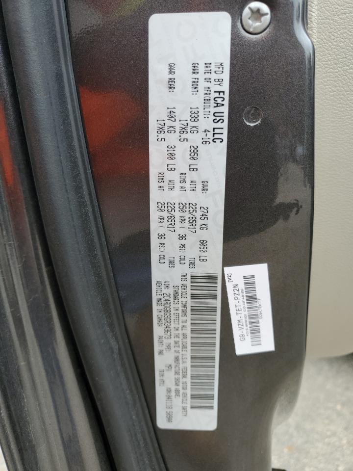 2016 Dodge Grand Caravan Se VIN: 2C4RDGBG9GR349673 Lot: 82232025