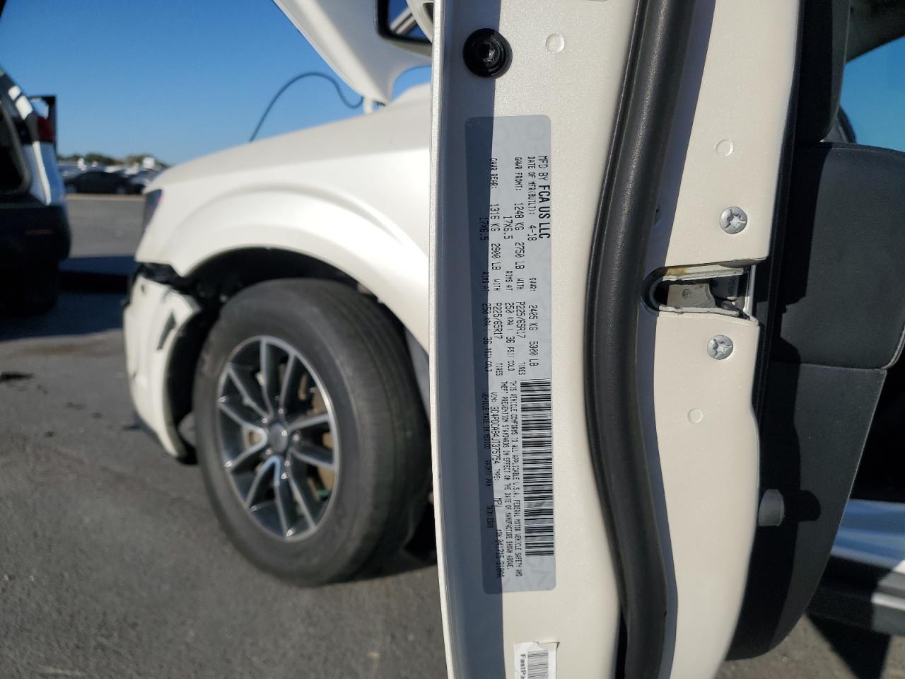 2018 Dodge Journey Se VIN: 3C4PDCAB4JT375754 Lot: 89933365