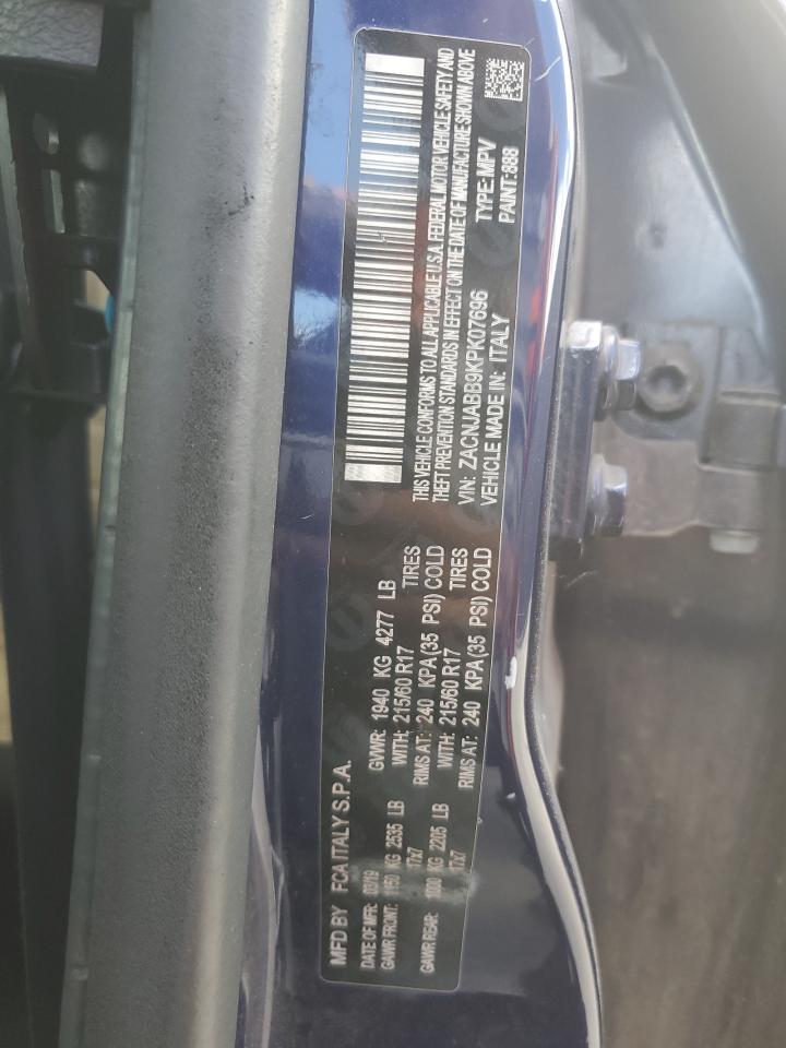 2019 Jeep Renegade Latitude VIN: ZACNJABB9KPK07696 Lot: 87176285