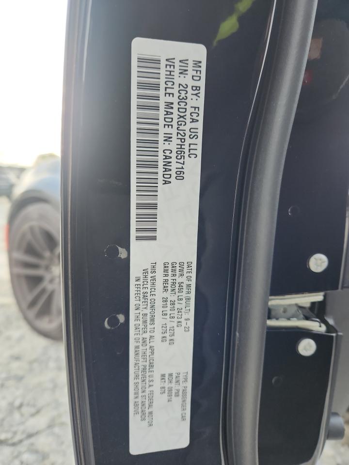 2023 Dodge Charger Scat Pack VIN: 2C3CDXGJ2PH657160 Lot: 84712745