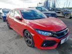 2019 HONDA CIVIC 1.0 VTEC TURBO 126 SR 5DR for sale at Copart PETERLEE