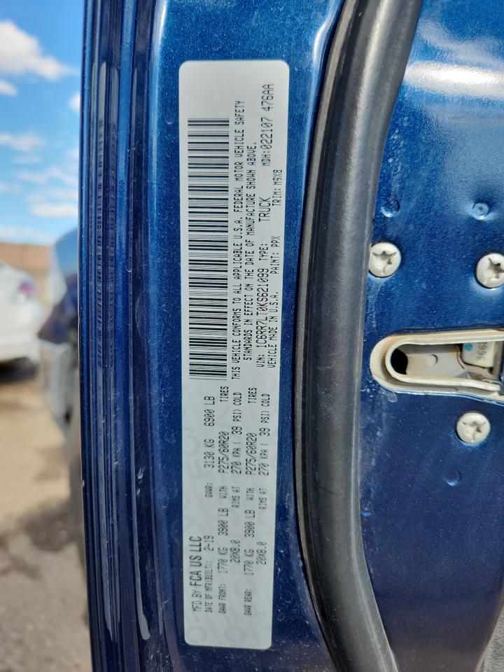 2019 Ram 1500 Classic Slt VIN: 1C6RR7LT0KS621099 Lot: 86806475