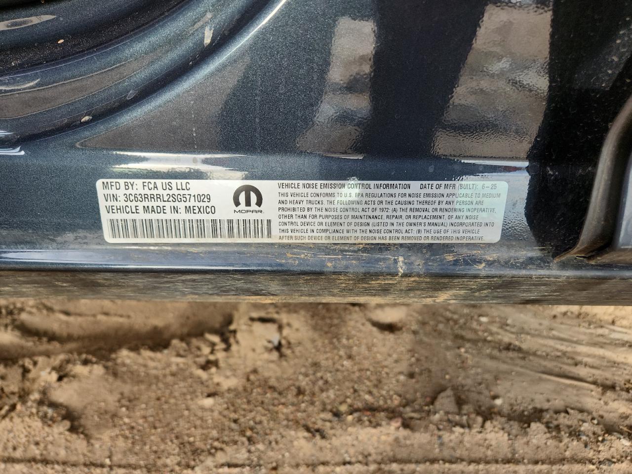 2025 Ram 3500 Limited VIN: 3C63RRRL2SG571029 Lot: 86081905