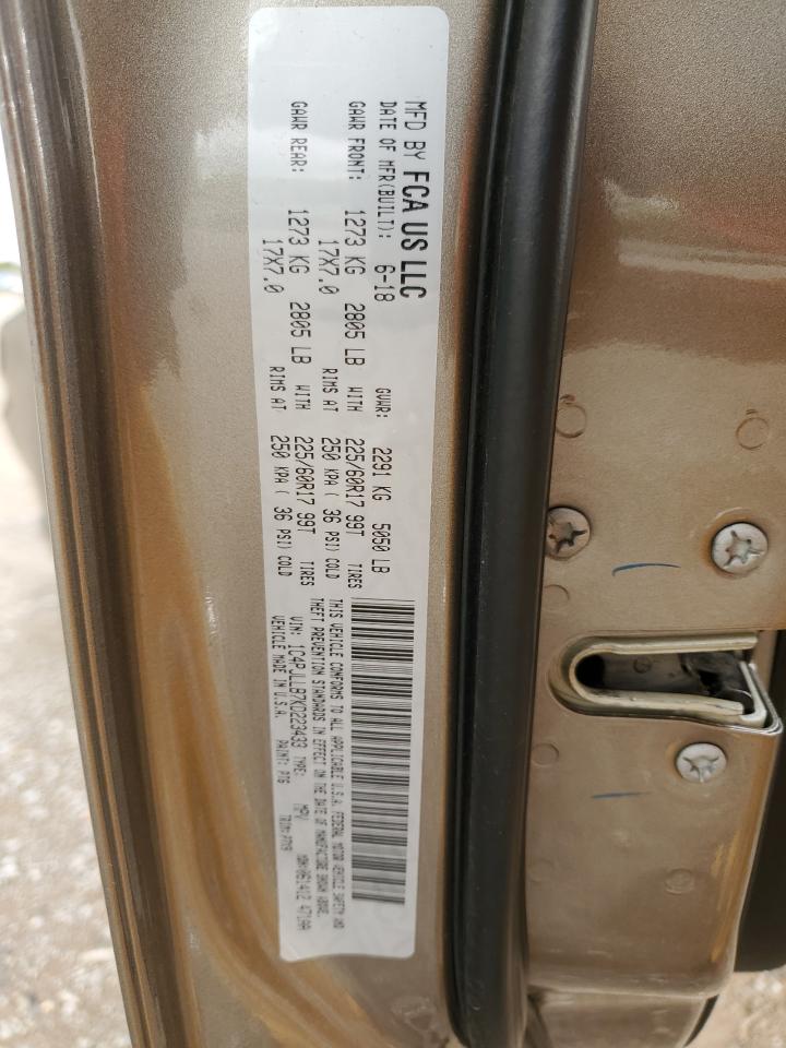 2019 Jeep Cherokee Latitude Plus VIN: 1C4PJLLB7KD223433 Lot: 90227025