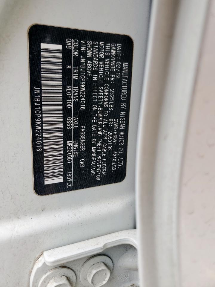 2019 Nissan Rogue Sport S VIN: JN1BJ1CP9KW224018 Lot: 80919215