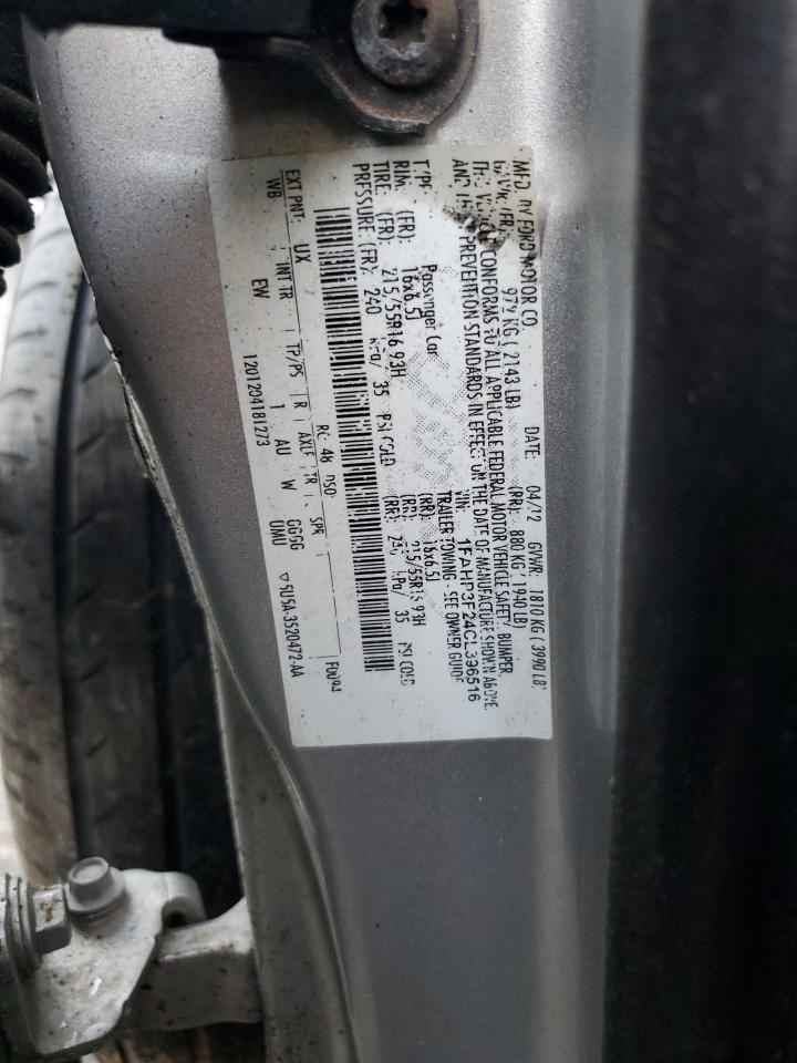 2012 Ford Focus Se VIN: 1FAHP3F24CL396516 Lot: 87041755