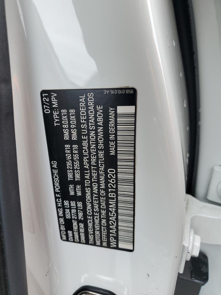 2021 Porsche Macan VIN: WP1AA2A54MLB12620 Lot: 86826805