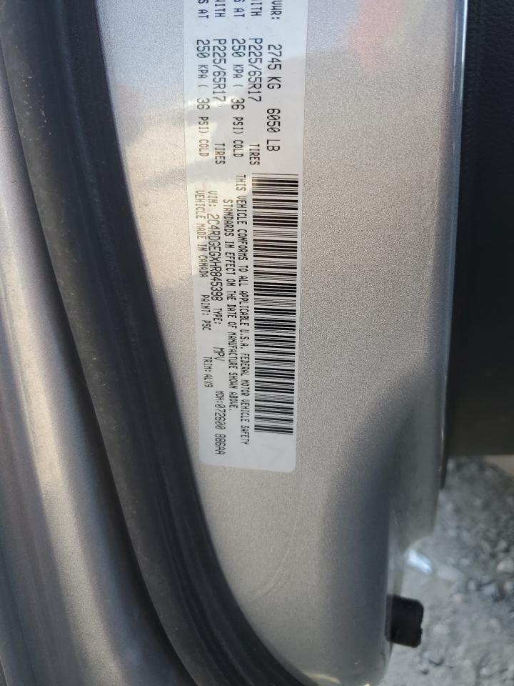 2017 Dodge Grand Caravan Gt VIN: 2C4RDGEGXHR845398 Lot: 69318415