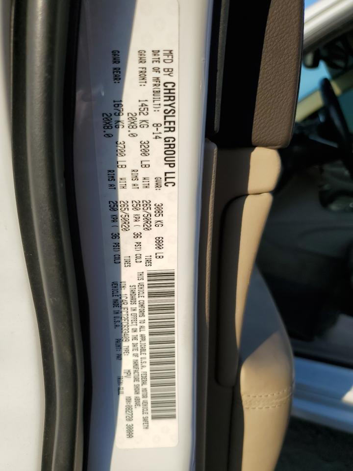 2015 Jeep Grand Cherokee Overland VIN: 1C4RJFCT2FC633409 Lot: 84563235