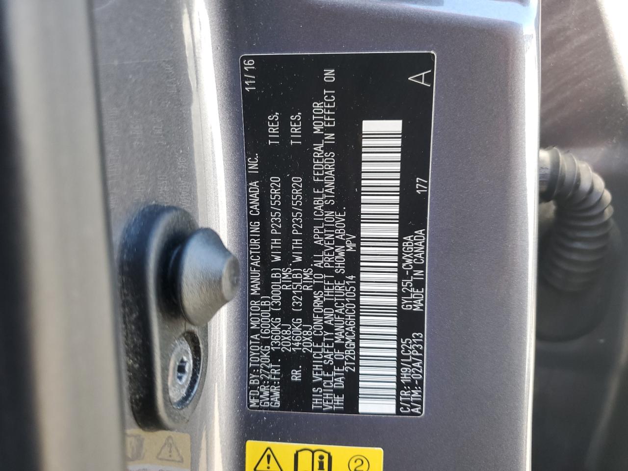 2017 Lexus Rx 450H Base VIN: 2T2BGMCA6HC010514 Lot: 90731155