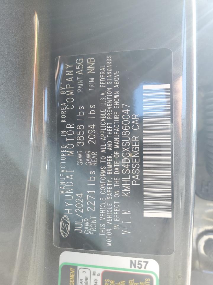 2025 Hyundai Elantra Sel VIN: KMHLS4DGXSU860047 Lot: 86154935