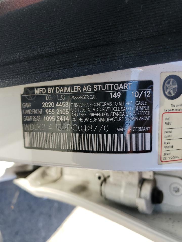 2013 Mercedes-Benz C 250 VIN: WDDGF4HB9DG018770 Lot: 82600445