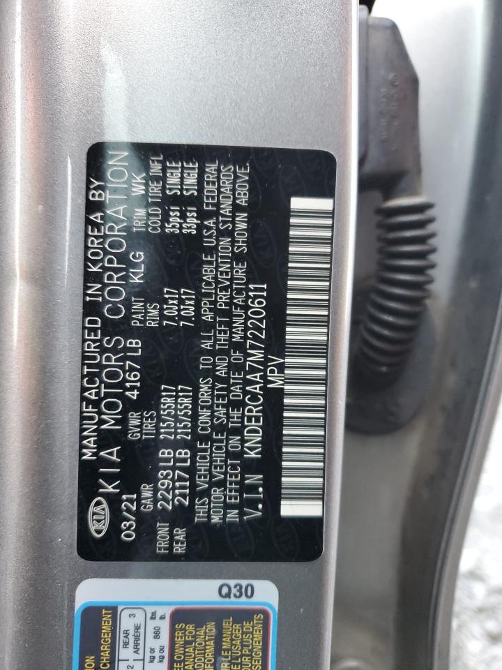 2021 Kia Seltos Ex VIN: KNDERCAA7M7220611 Lot: 90277225