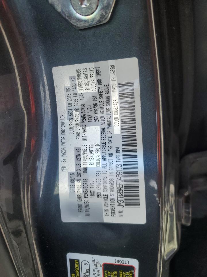 2015 Mazda Cx-9 Sport VIN: JM3TB2BA5F0469173 Lot: 85314505