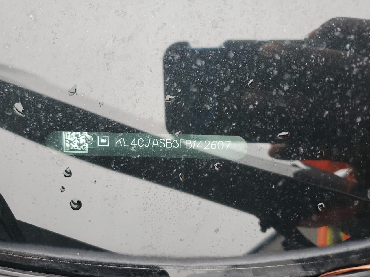 2015 Buick Encore VIN: KL4CJASB3FB142607 Lot: 89499455