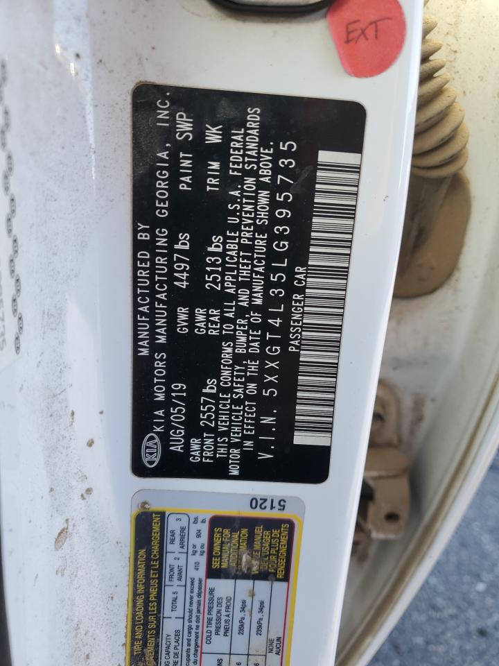 2020 Kia Optima Lx VIN: 5XXGT4L35LG395735 Lot: 84962255