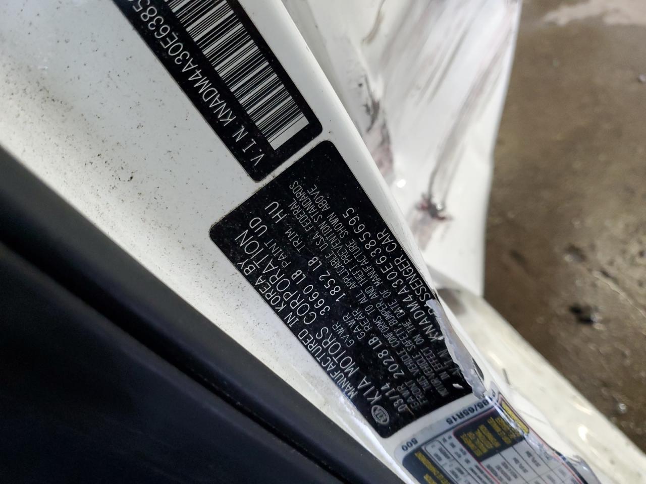 2014 Kia Rio Lx VIN: KNADM4A30E6385695 Lot: 86500125