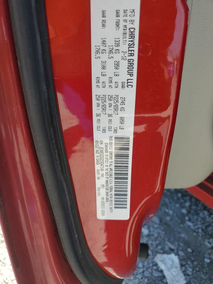 2012 Dodge Grand Caravan Crew VIN: 2C4RDGDG2CR247140 Lot: 82076255