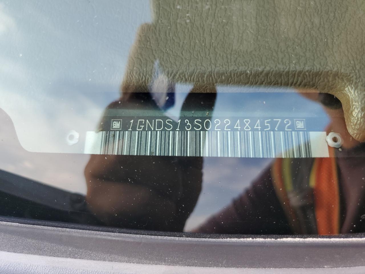 2002 Chevrolet Trailblazer VIN: 1GNDS13S022484572 Lot: 89866785