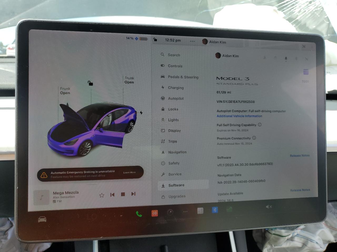 2020 Tesla Model 3 VIN: 5YJ3E1EA7LF662508 Lot: 85361655