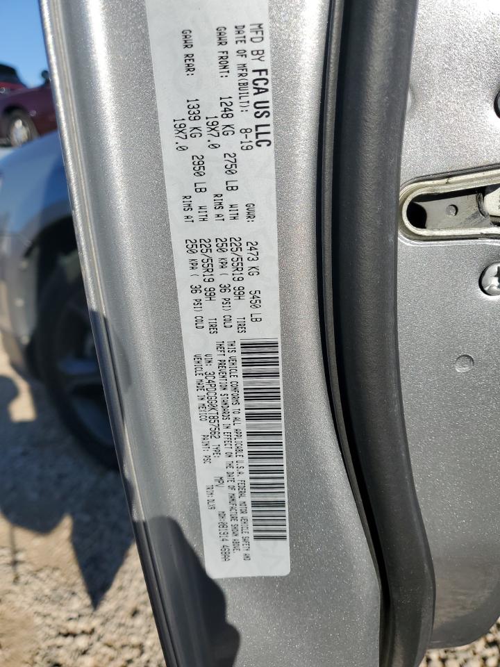 2019 Dodge Journey Crossroad VIN: 3C4PDCGG0KT857562 Lot: 90338775