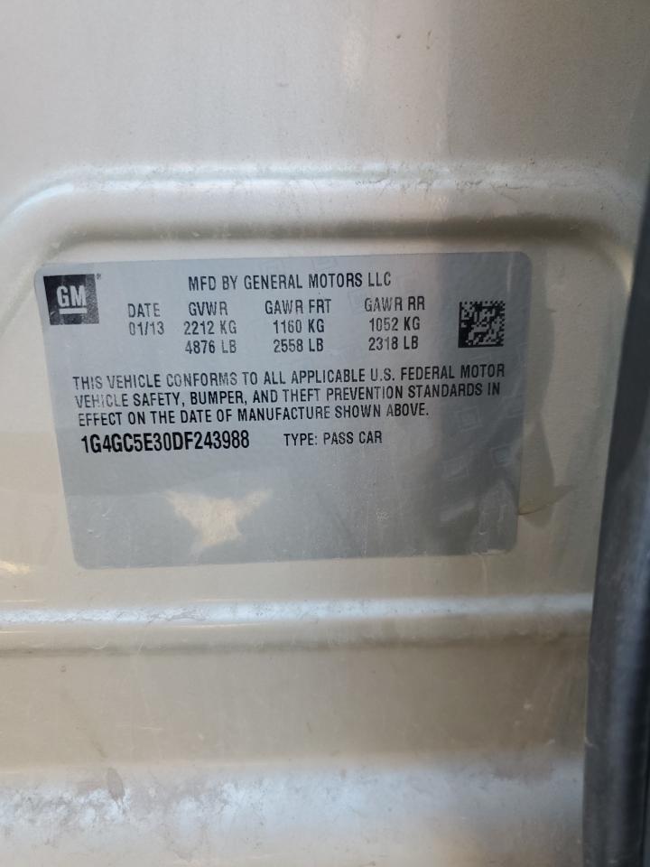 2013 Buick Lacrosse VIN: 1G4GC5E30DF243988 Lot: 84190915