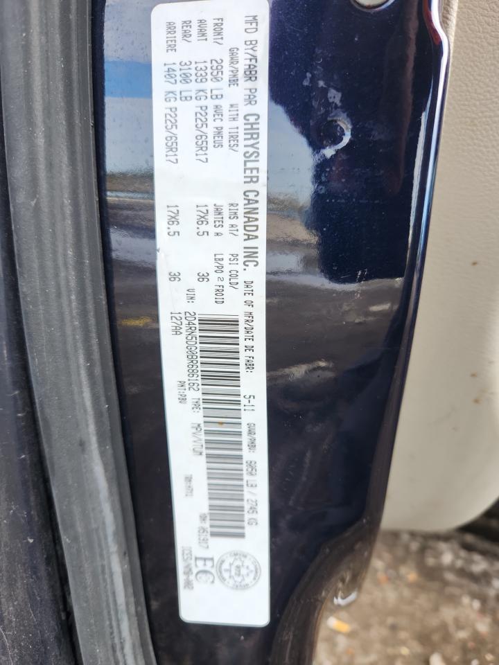 2011 Dodge Grand Caravan Crew VIN: 2D4RN5DG0BR686162 Lot: 82111205