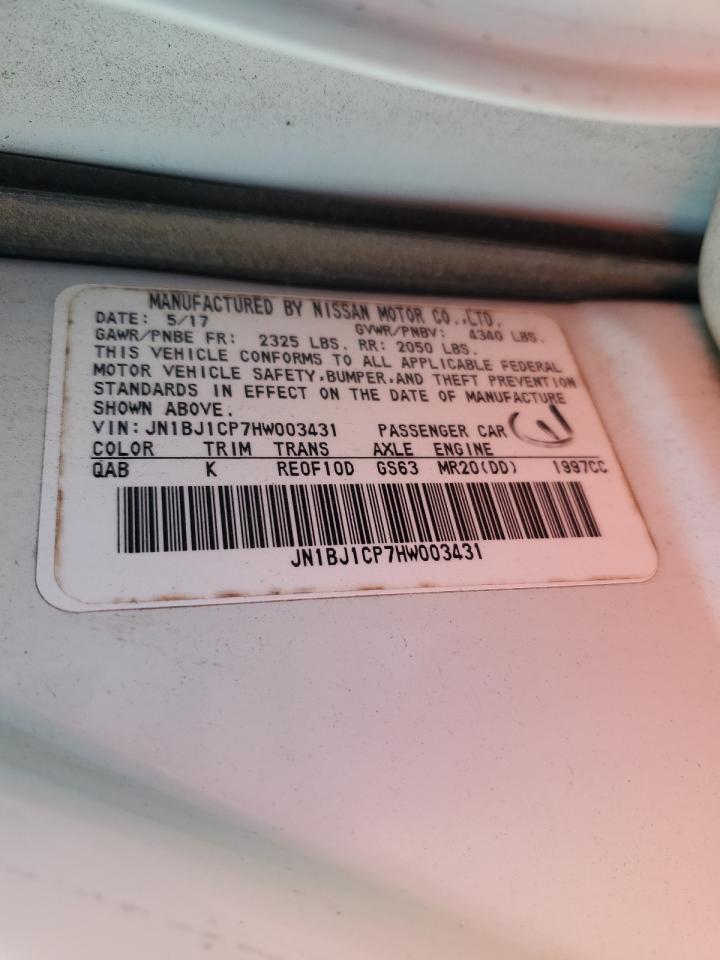 2017 Nissan Rogue Sport S VIN: JN1BJ1CP7HW003431 Lot: 86455705