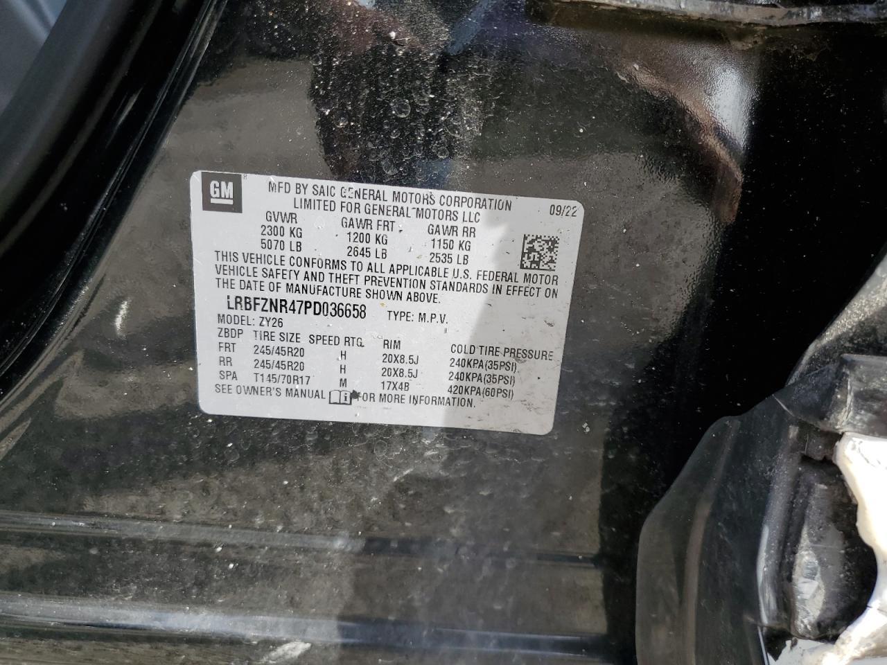 2023 Buick Envision Essence VIN: LRBFZNR47PD036658 Lot: 81927955