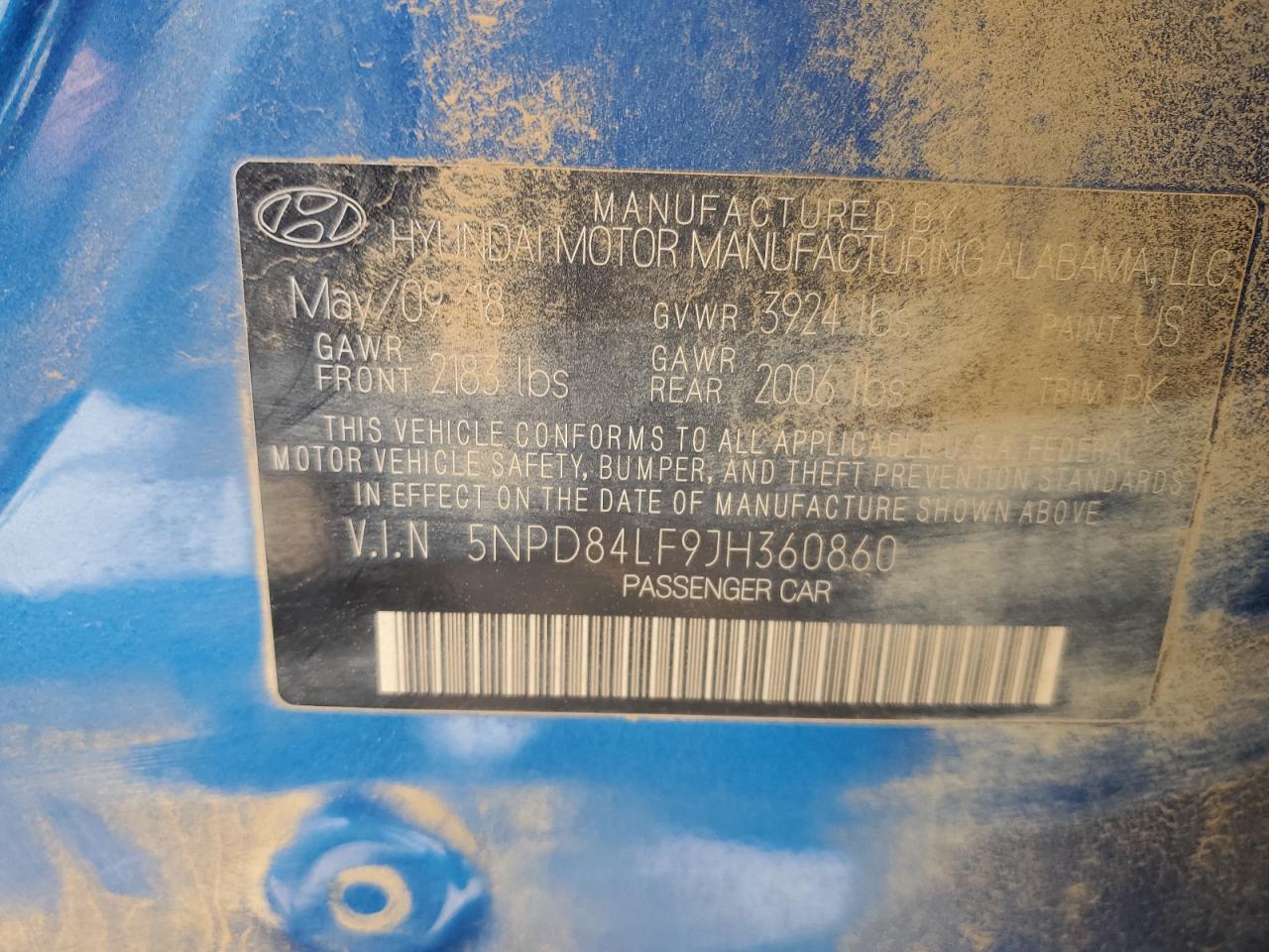 2018 Hyundai Elantra Sel VIN: 5NPD84LF9JH360860 Lot: 82479755