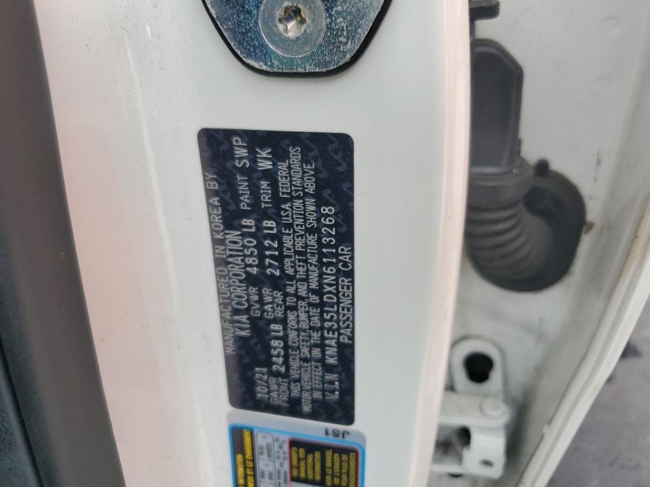 2022 Kia Stinger Gt Line VIN: KNAE35LDXN6113268 Lot: 82186325