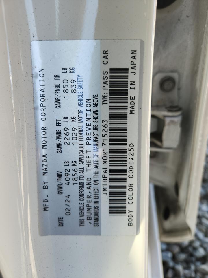 2024 Mazda 3 Preferred VIN: JM1BPALM0R1715263 Lot: 86469875