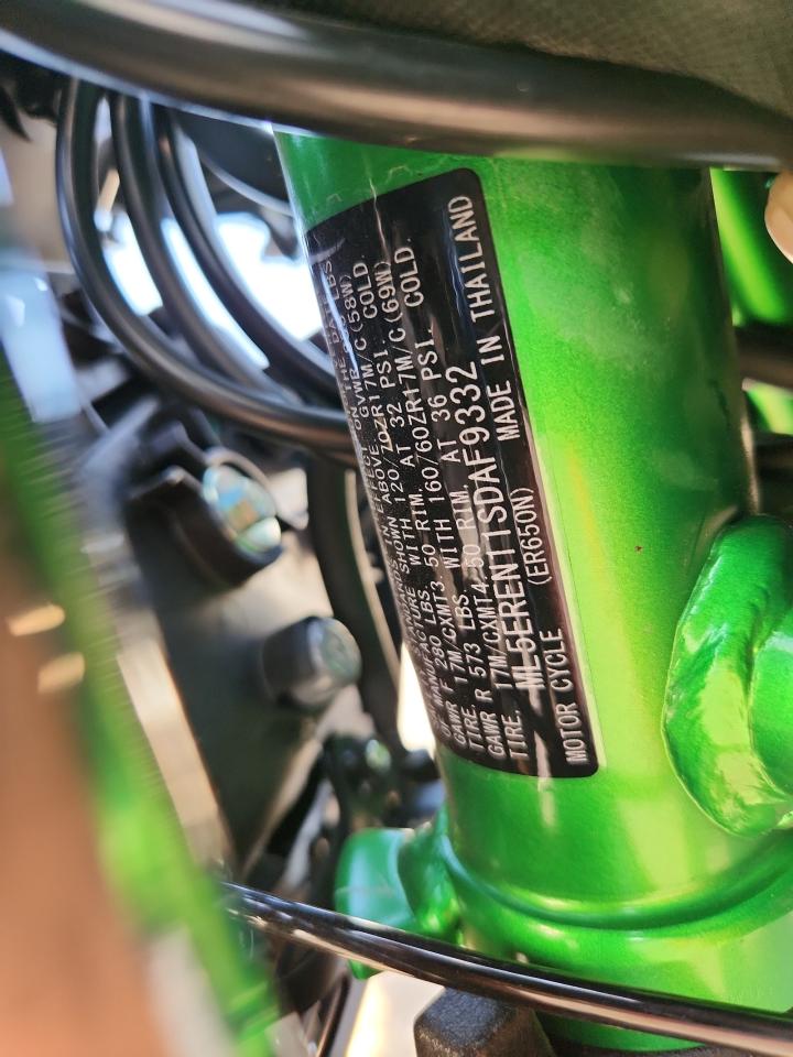 2025 Kawasaki Er650 N VIN: ML5EREN11SDAF9332 Lot: 84069345