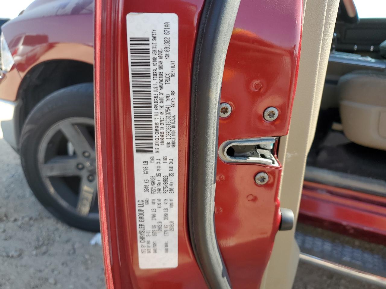 2012 Dodge Ram 1500 Slt VIN: 1C6RD6GT6CS137541 Lot: 89740125