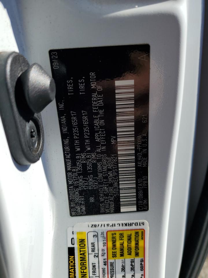 2023 Toyota Sienna Xle VIN: 5TDJRKEC1PS177821 Lot: 85935295