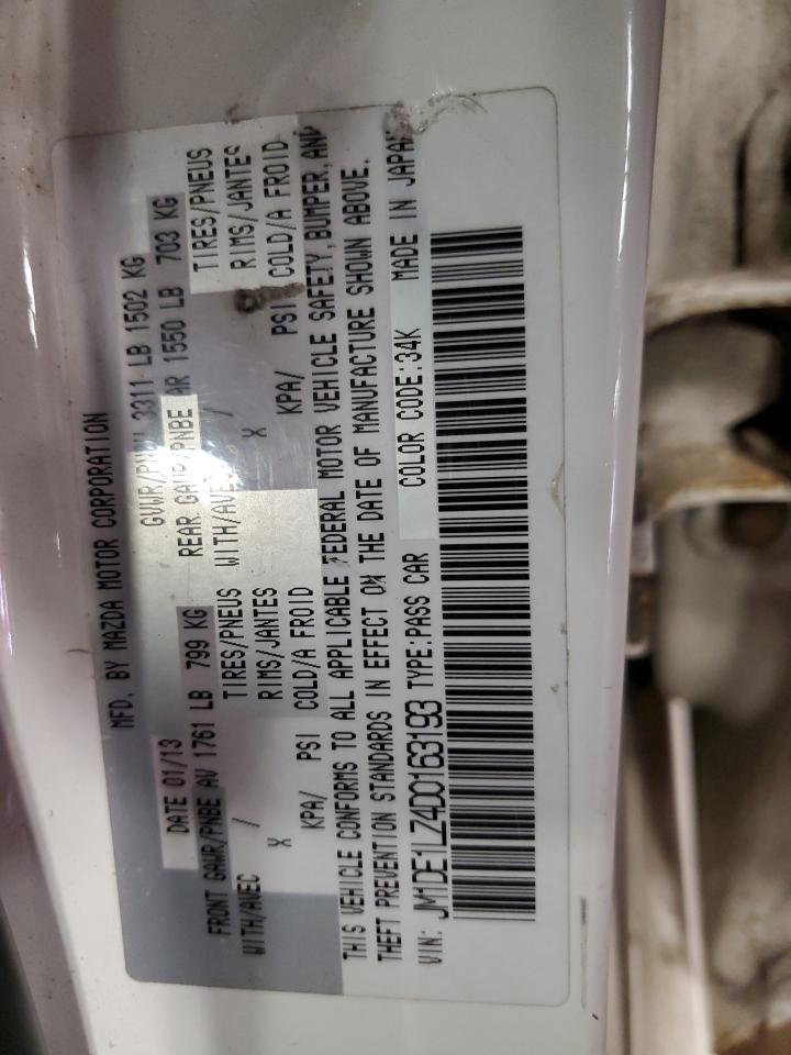 2013 Mazda Mazda2 VIN: JM1DE1LZ4D0163193 Lot: 84178985