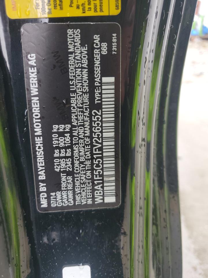 2015 BMW 228 I VIN: WBA1F5C51FV256552 Lot: 90262525