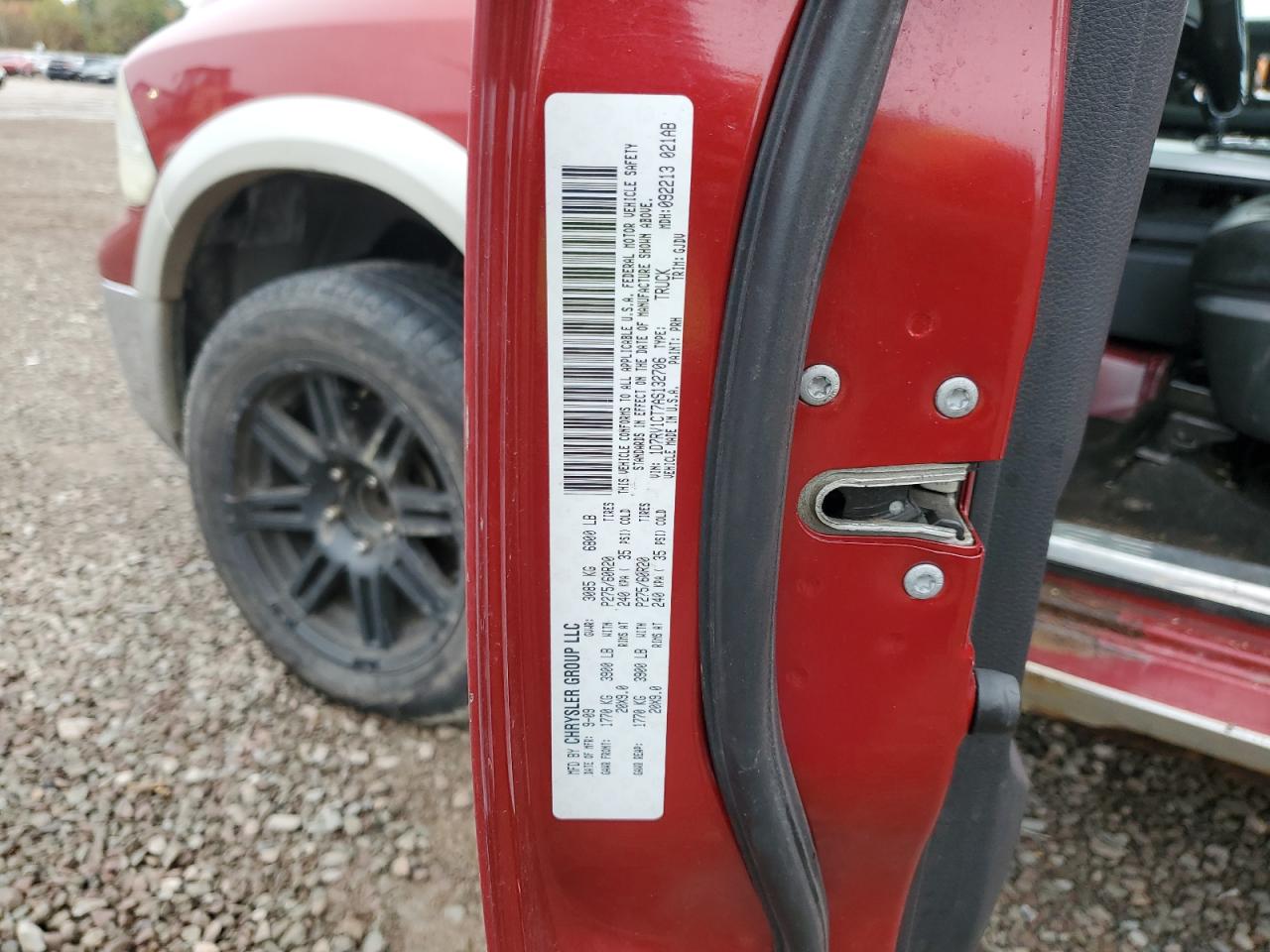 2010 Dodge Ram 1500 VIN: 1D7RV1CT7AS132706 Lot: 86090075