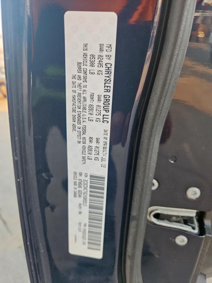 2012 Dodge Charger R/T VIN: 2C3CDXCT6CH305913 Lot: 85359675