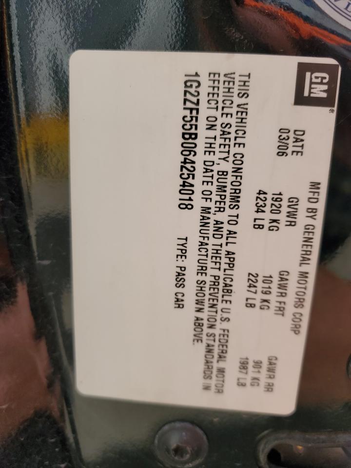 2006 Pontiac G6 Se VIN: 1G2ZF55B064254018 Lot: 86525355