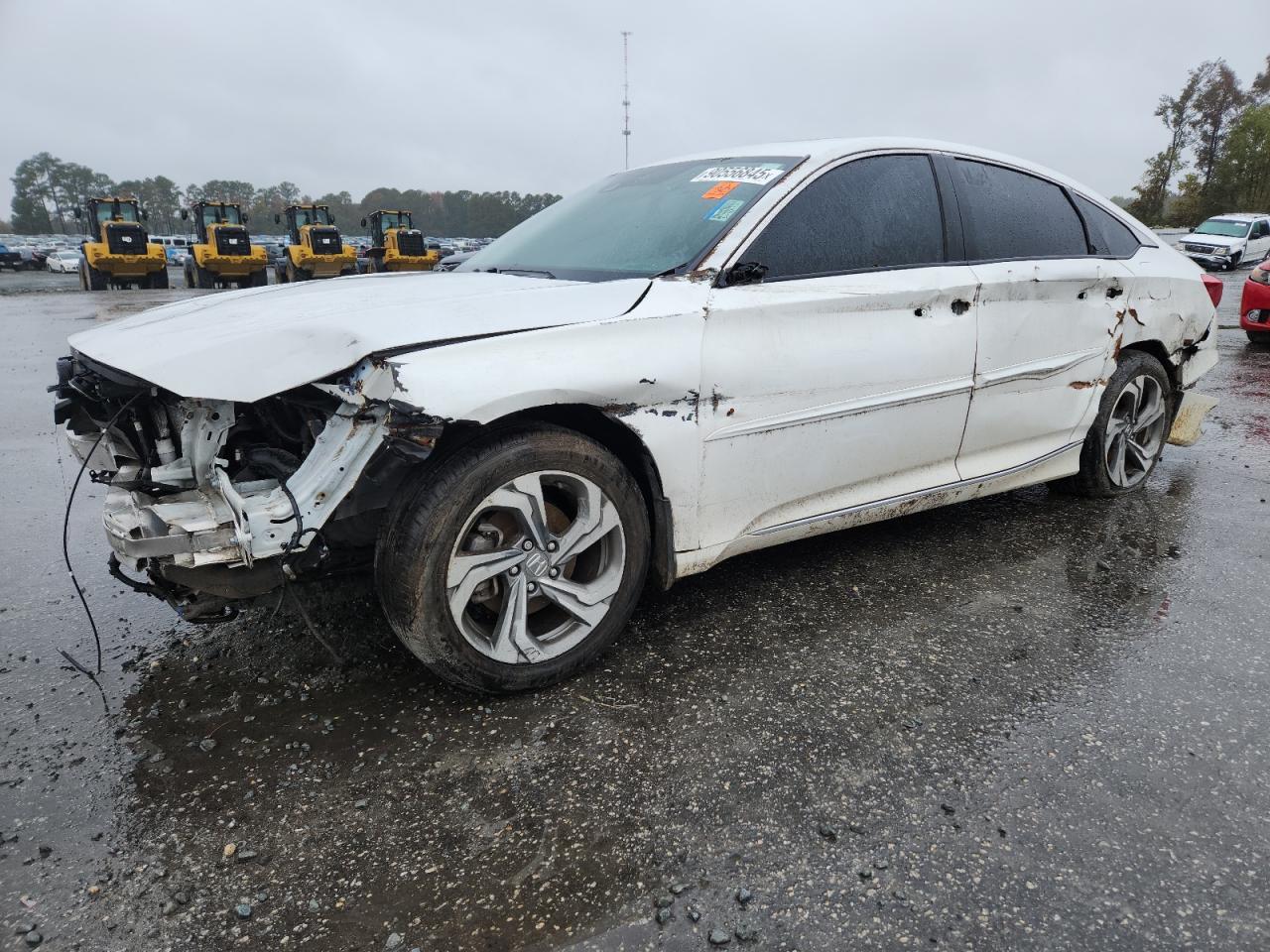 2019 HONDA ACCORD WHITE VIN: 1HGCV1F43KA004007