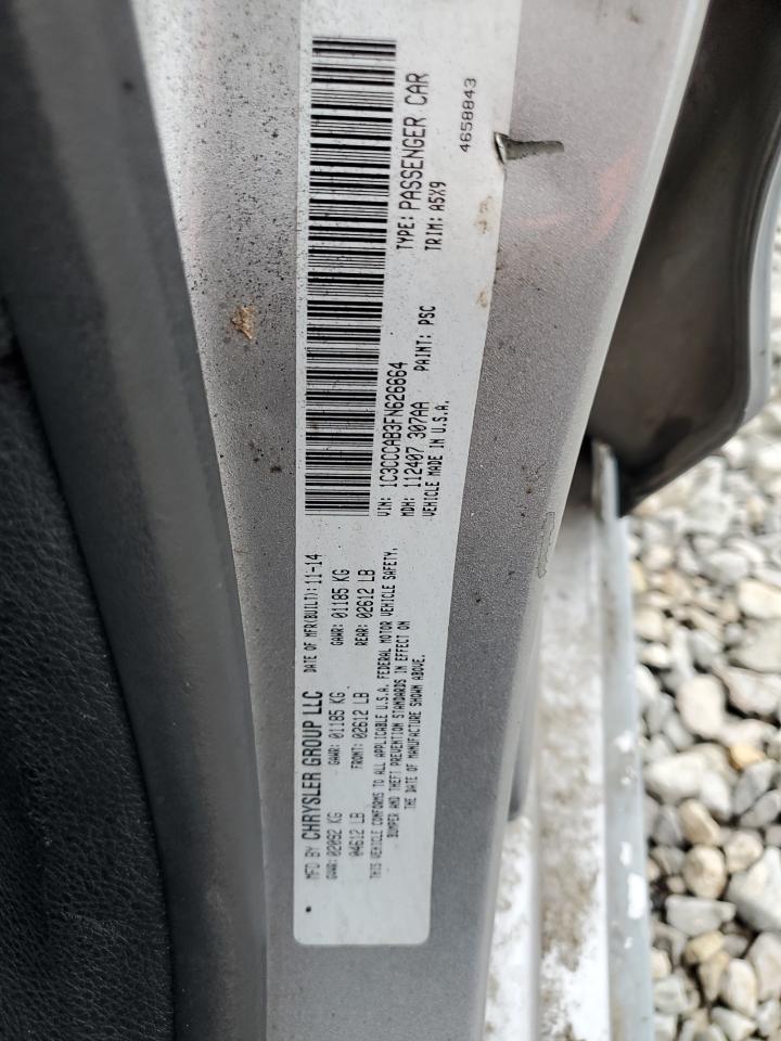 2015 Chrysler 200 Limited VIN: 1C3CCCAB3FN626664 Lot: 90434675