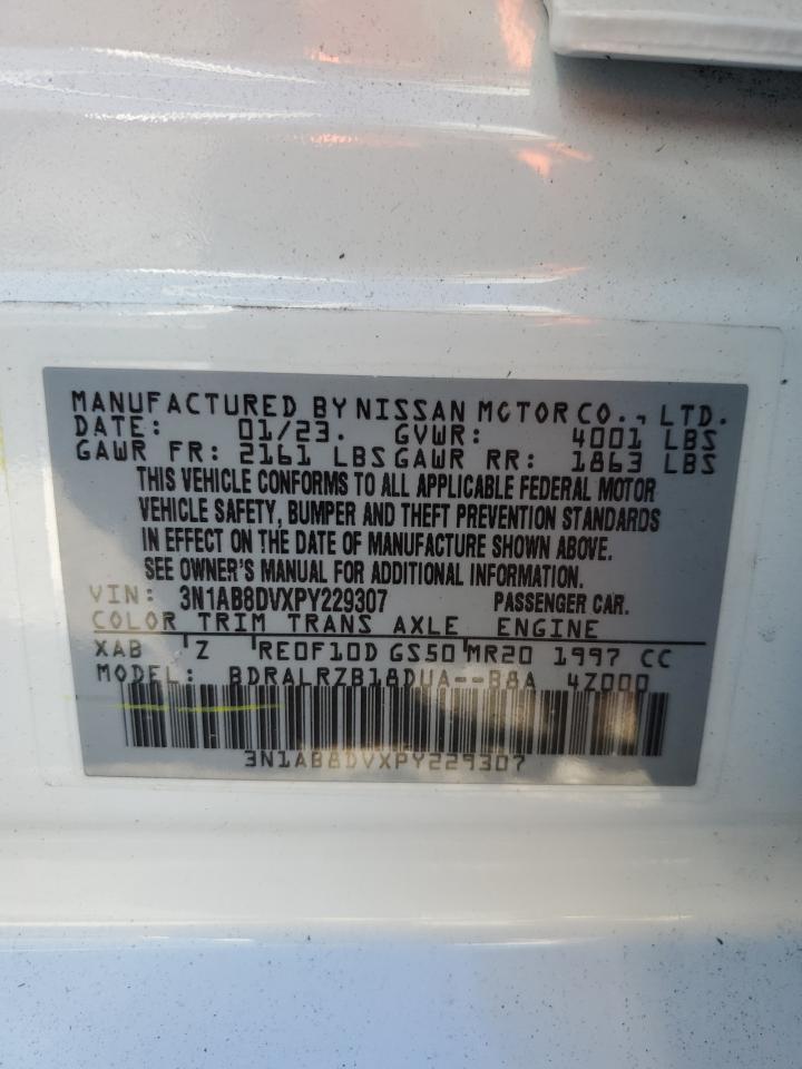 2023 Nissan Sentra Sr VIN: 3N1AB8DVXPY229307 Lot: 86522385