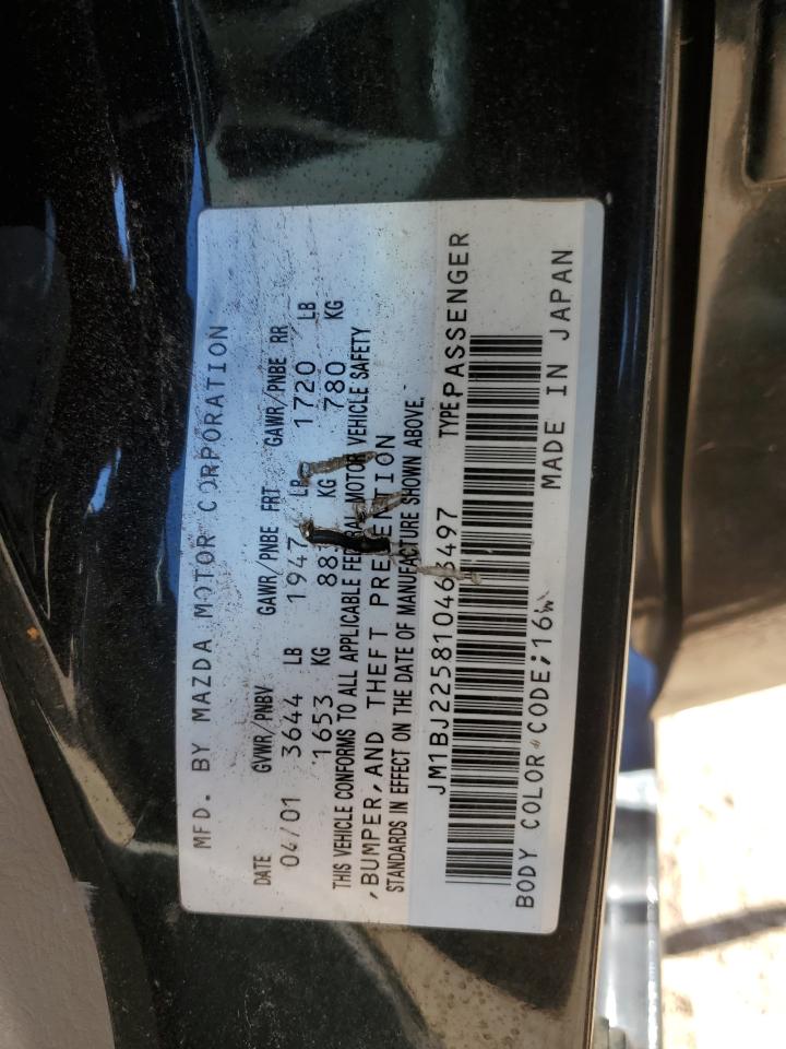 2001 Mazda Protege Lx VIN: JM1BJ225810463497 Lot: 89497075