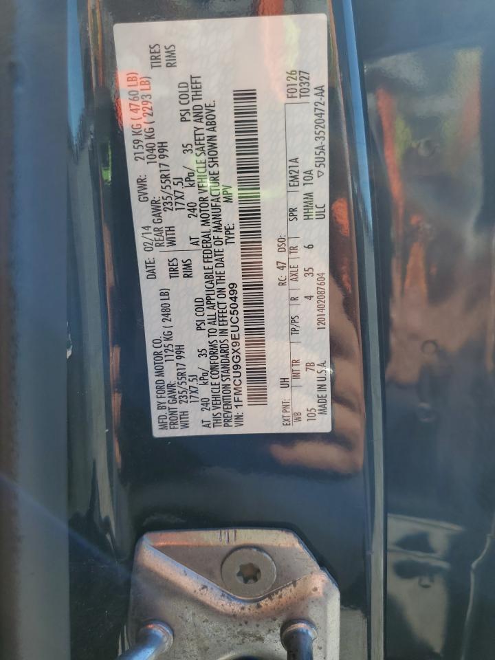 2014 Ford Escape Se VIN: 1FMCU9GX9EUC50499 Lot: 81897485