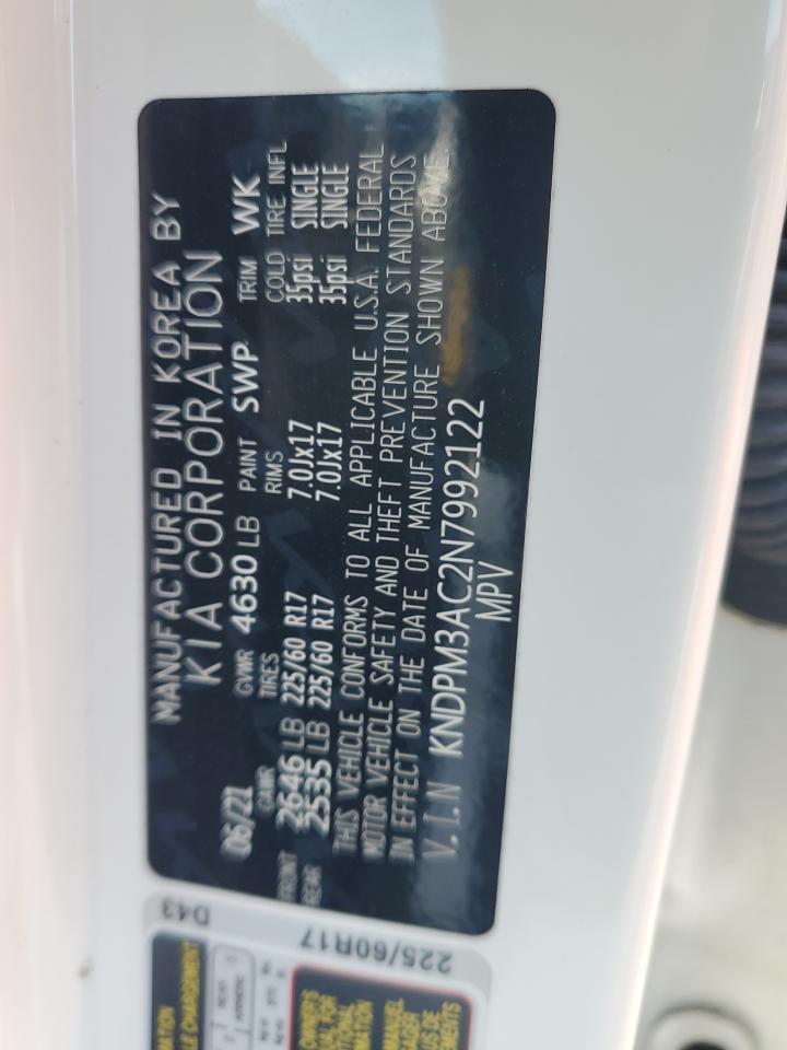 2022 Kia Sportage Lx VIN: KNDPM3AC2N7992122 Lot: 90877915