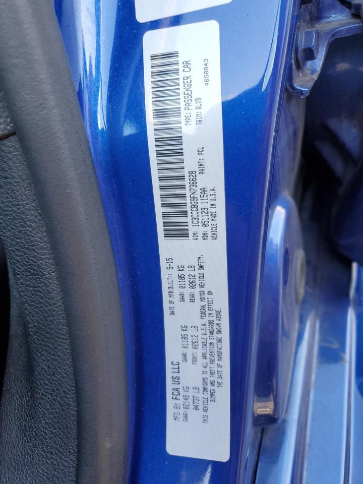 2015 Chrysler 200 S VIN: 1C3CCCBG9FN736628 Lot: 84454585