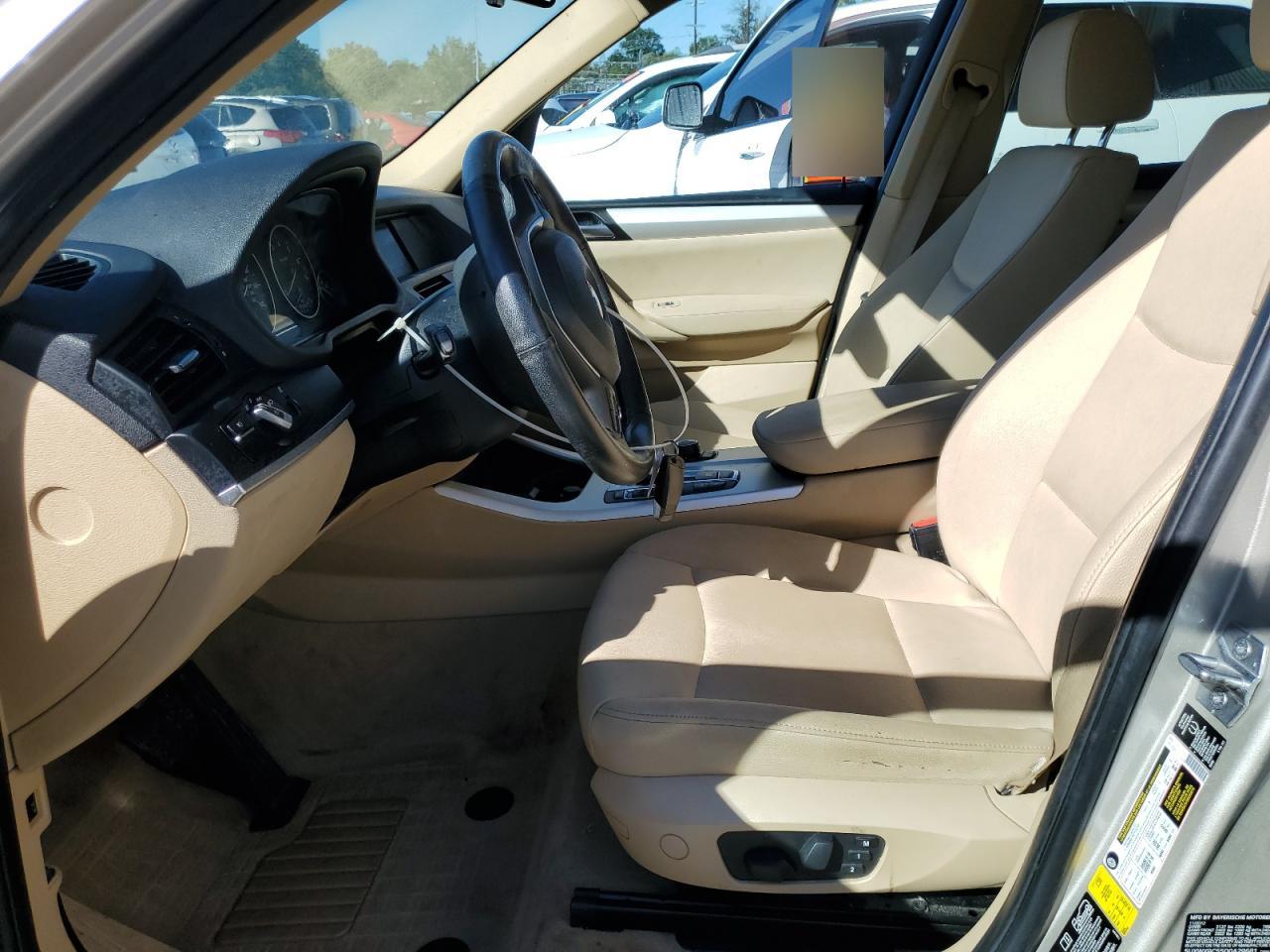 2013 BMW X3 xDrive28I VIN: 5UXWX9C55D0A29681 Lot: 85817815